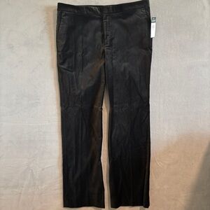 Ralph Lauren Velvet Feel Black Womens Dress Pants - Straight Leg Size 16
